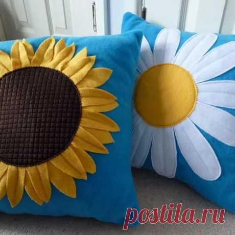 Daisy fleece cushion / Рукоделие / Рукоделие(декоративные подушки) / Pinme.ru / Pinme в Яндекс.Коллекциях