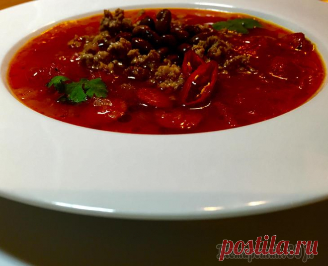 Быстрый суп-чили, такой вкусный!