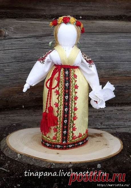 Как сшить народную традиционную куклу Рябинку