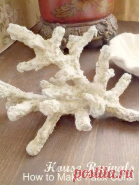 Морская губка и кораллы своими руками для украшения интерьера в морском стиле