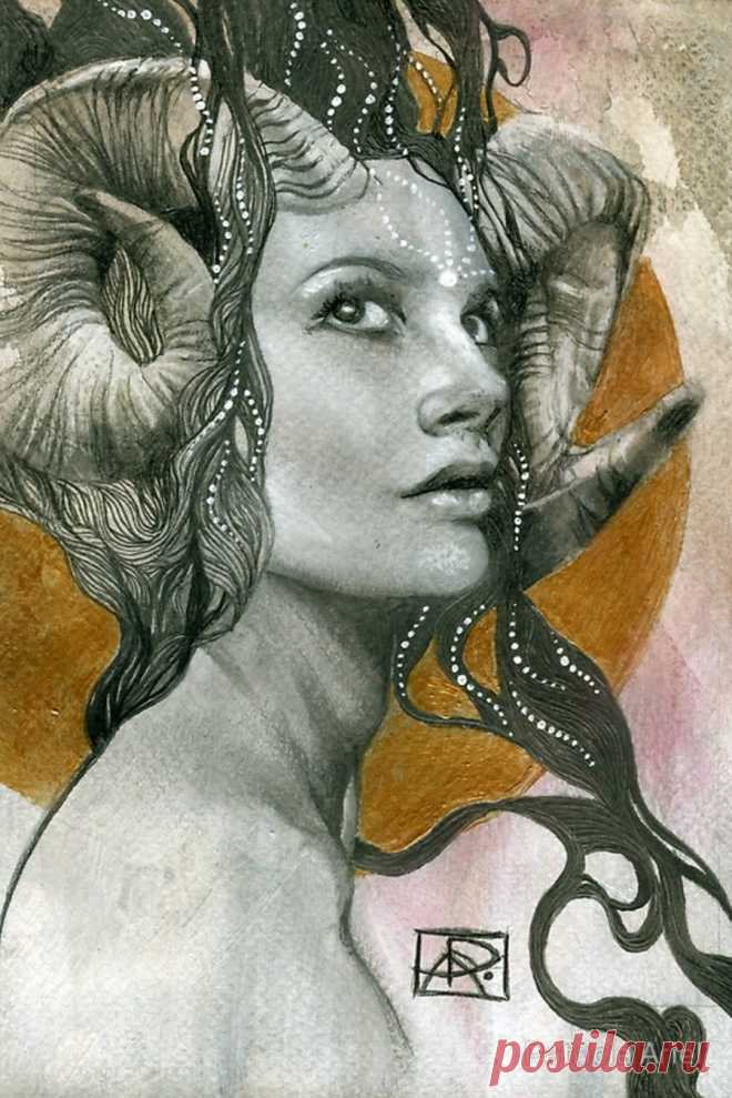 > Ты тихонько взмахнёшь ресницами... ~ Художник Patricia Ariel