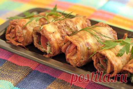Рулетики из баклажанов — Foodclub.ru