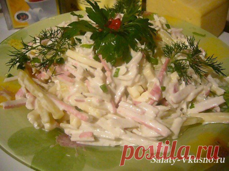 Салат с крабовыми палочками &quot;Быстрый&quot;