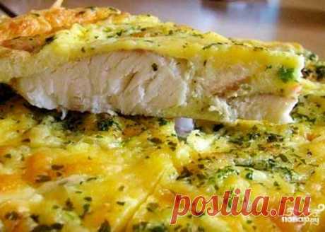 Треска со сметаной и сыром