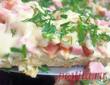 "Пицца" из лаваша, нарезанного соломкой – кулинарный рецепт