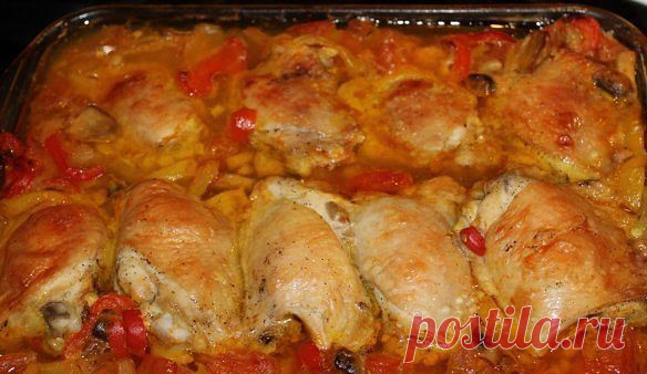Курица по-охотничьи очень вкусная