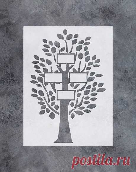 Amazon.com: GSS Designs Family Tree Decor Stencil -4 Large Photo Picture Frames Stencil (12x16 Inch) for Painting & Craft - Living Room, Bedroom, Kids Rooms, Mural Decor-(SL-034): Arte, Manualidades y Costura