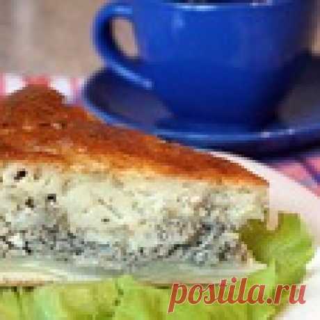 Пирог заливной с мойвой Кулинарный рецепт
