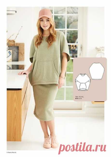 Трикотажное пончо

Размеры выкройки:
XS-XXL