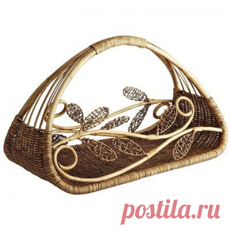 Leaf Scroll Basket