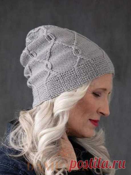 Женская шапка бини спицами Unbound, Вязание для женщин