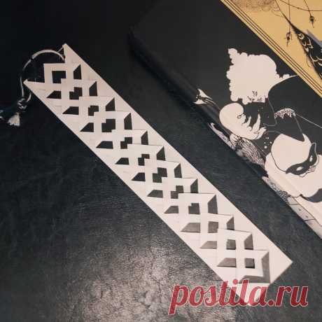 Закладка для книги из картона и бумаги | Креаликум