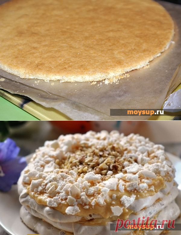 Песочный Корж с меренгой