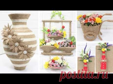 5 Jute craft ideas | Home decorating ideas handmade | #3
