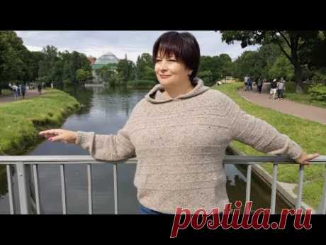 Как связать худи с капюшоном регланом сверху
