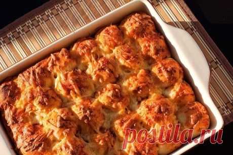 Рецепт: бабка творожная с изюмом