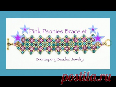 Pink Peonies Bracelet