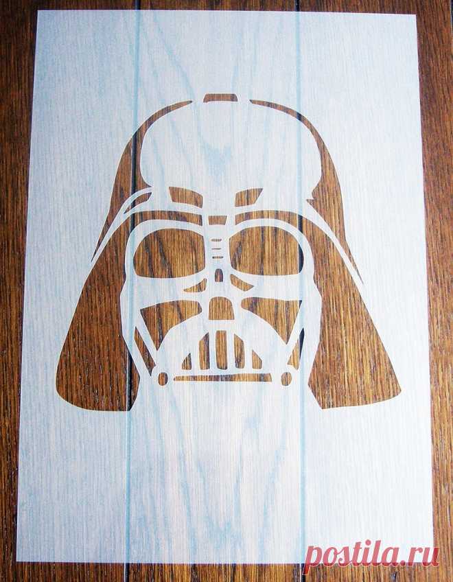 Darth Vader Star Wars stencil máscara reutilizable hoja de polipropileno para artes y oficios, DIY - Etsy Chile