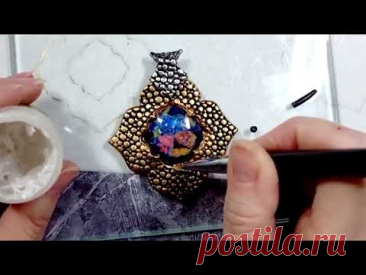 Simple and Easy to Make Pendant out of Polymer Clay. How to Make Beautiful Jewelry. DIY Wearable Art