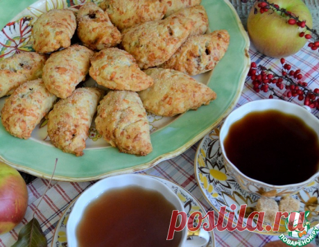 Сырные пирожки с яблоками – кулинарный рецепт