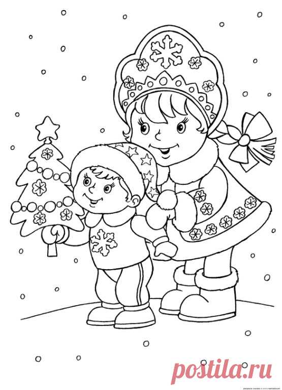 НОВОГОДНИЕ РАСКРАСКИ