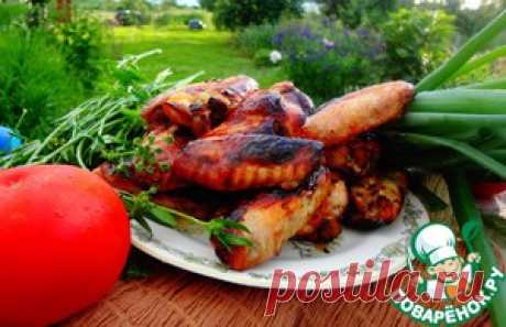 Куриные крылышки в имбирно-медовой глазури - кулинарный рецепт