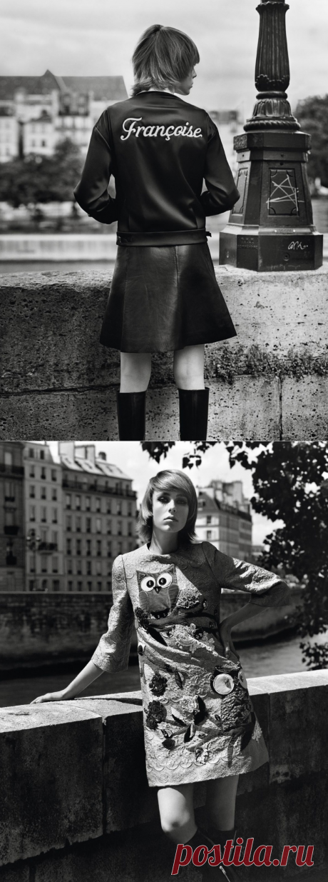 Эди Кэмпбелл (Edie Campbell) в фотосессии Аласдера Маклеллана (Alasdair McLellan) для журнала Vogue Paris (сентябрь 2014)