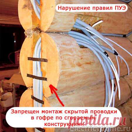 Как выполнить монтаж электропроводки в деревянном доме. Скрытая электропроводка в деревянном доме по правилам ПУЭ
