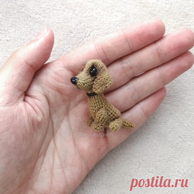 PDF Таксёныш крючком. FREE crochet pattern; Аmigurumi animal patterns. Амигуруми схемы и описания на русском. Вязаные игрушки и поделки своими руками #amimore - такса, собака, пёс, собачка, щенок, пёсик.