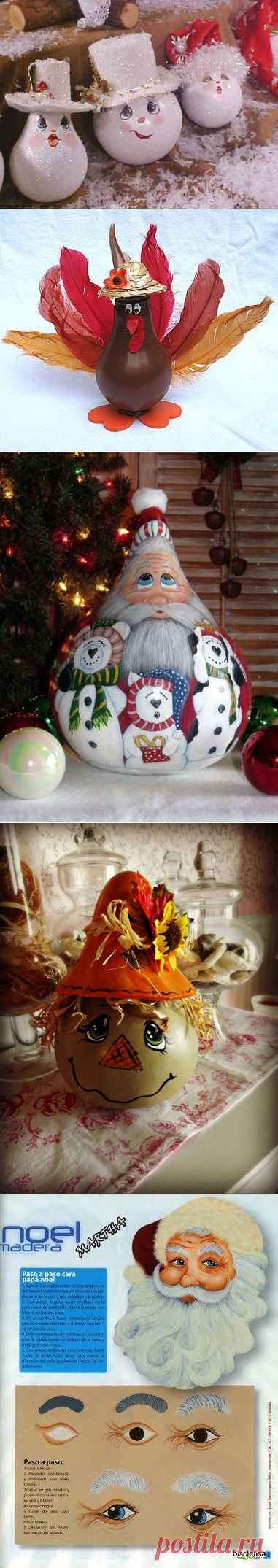 Декор на ёлочку из лампочек...идеи...много!