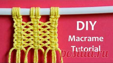 DIY Macrame Tutorial for Beginners | Макраме Для Начинающих | Макраме Узоры | Макраме Уроки