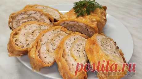 Так просто и так вкусно! Рулет из лаваша с фаршем и сыром Рулет из лаваша с фаршем - вкусное, сытное, но одновременно простое закусочное блюдо! Отличная закуска как для повседневного стола, так и для праздничного.Универсальный завтрак,обед или ужин.Ингредиен...