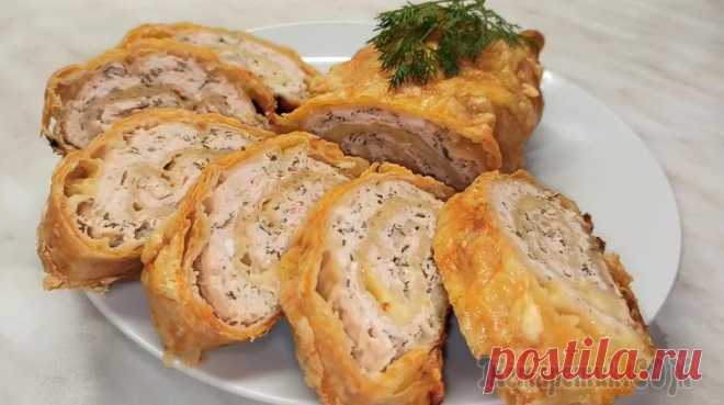 Так просто и так вкусно! Рулет из лаваша с фаршем и сыром Рулет из лаваша с фаршем - вкусное, сытное, но одновременно простое закусочное блюдо! Отличная закуска как для повседневного стола, так и для праздничного.Универсальный завтрак,обед или ужин.Ингредиен...