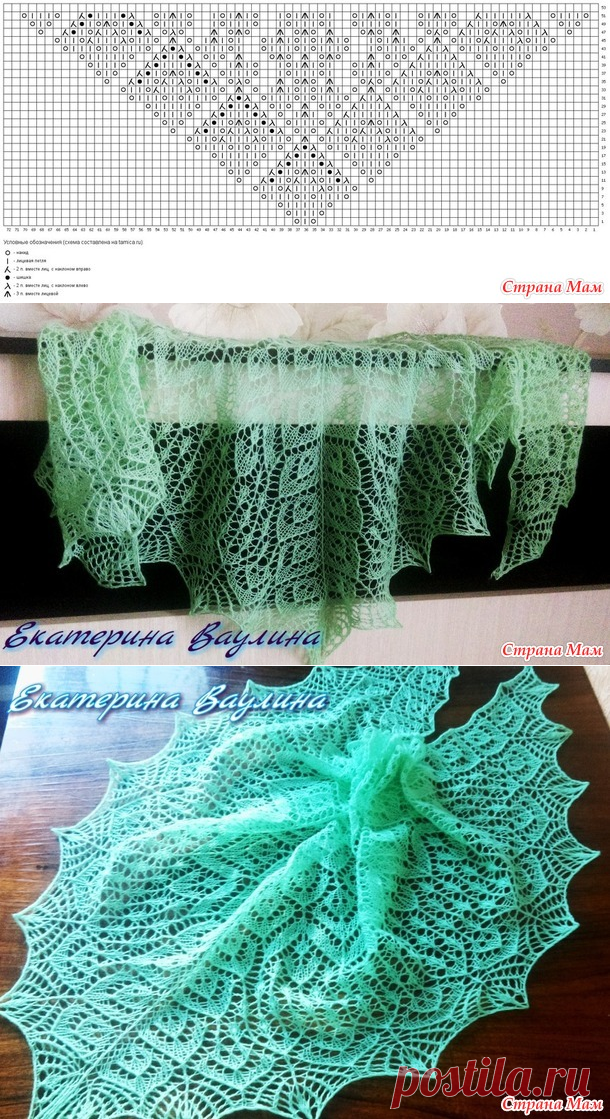 . Шаль"Медовый бархат" и МК, как и обещала. - Вязание - Страна Мам