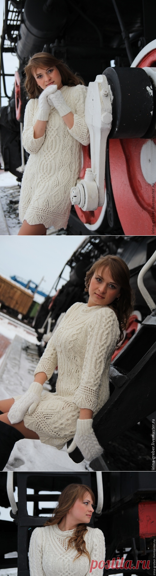 Платье вязаное 