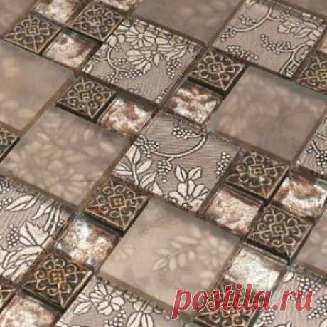 Resin mosaic tile, glass stone blend resin mosaic tiles bathroom RNMT008 - modern - bathroom tile - other metro - My Building Shop