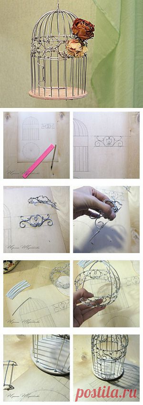 МК Декоративная клетка - Ярмарка Мастеров - ручная работа, handmade