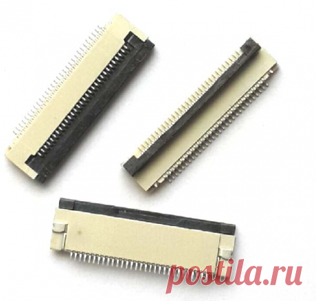 Разъем 30 pin для FFC FPC шлейфов с фиксатором, нижние контакты, шаг 0,5 мм  Купить SMD гнездо 30 pin для FFC FPC шлейфов с Flip-Lock защёлкой, нижние контакты, шаг 0,5 мм.