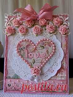 Valentine's card by Amelia (Stamped for the Occasion) | hérisson