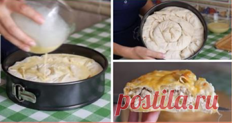 Мясной пирог, который готовится без теста 