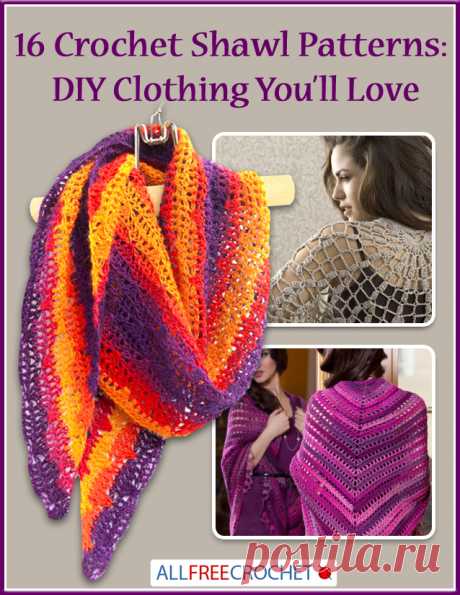 16 Crochet Shawl Patterns: DIY Clothing You'll Love | AllFreeCrochet.com