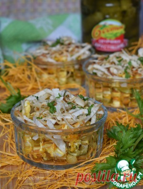 Салат с курицей и лавашом - кулинарный рецепт