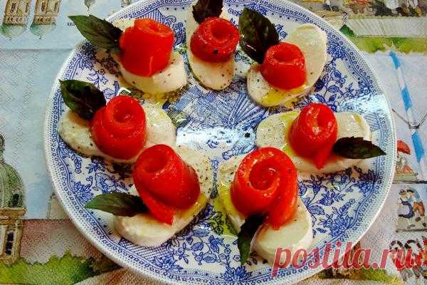 Капрезе с печеным перцем | CityWomanCafe.com