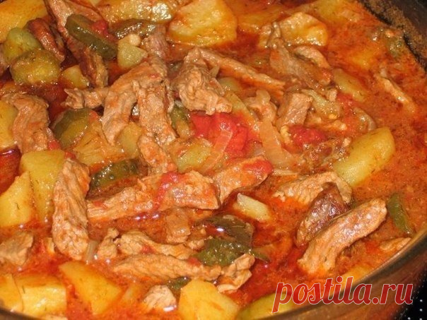 Азу по-татарски

Ингредиенты:

- 500 гр мясо
Показать полностью…