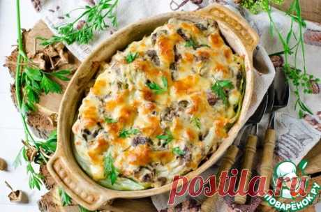Запеканка из капусты с грибами - кулинарный рецепт