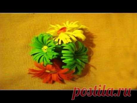 Scrapbooking. Flowers out of paper. Part 1.