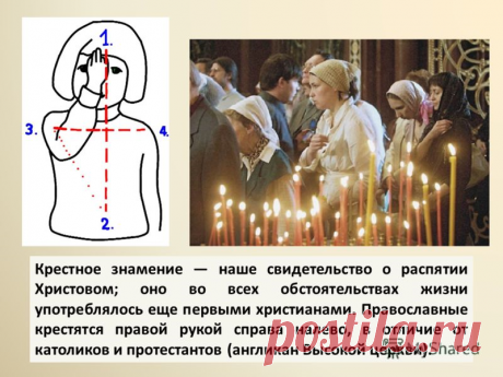 Правила, касающиеся поклонов и крестного знамения
