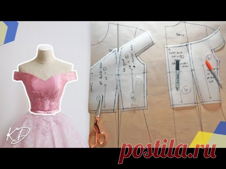 OFF-SHOULDER BODICE PATTERN TUTORIAL | KIM DAVE
