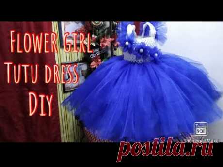 How to make a tutu dress for special occasion flower girl, birthday || diy