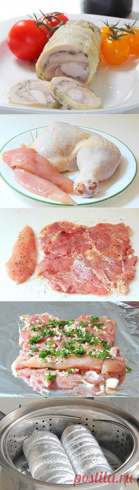 Лёгкий, нежный, аппетитный
Почти диетический, паровой куриный рулет.
НЯМКА